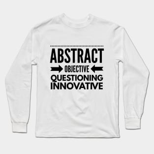INTP Abstract Objective Questioning Innovative Long Sleeve T-Shirt